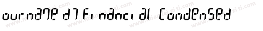 ourname D7 Financial Condensed字体转换